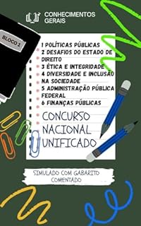 1 POLÍTICAS PÚBLICAS 2 DESAFIOS DO ESTADO DE DIREITO 3 ÉTICA E INTEGRIDADE 4 DIVERSIDADE E INCLUSÃO NA SOCIEDADE 5 ADMINISTRAÇÃO PÚBLICA FEDERAL 6 FINANÇAS ... E ENGENHARIA CONCURSO PÚBLICO UNIFICADO)