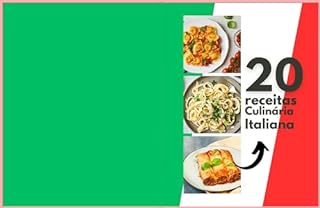 Livro 20 receitas culinária Italiana