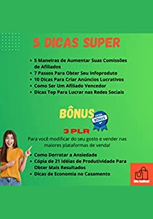 Livro 5 Dicas Super + Bônus 3 PLR: Nunca foi tão barato começar ganhar dinheiro na internet.