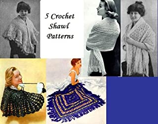 Livro 5 Padrões de xale de crochê