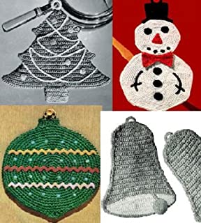 Livro 8 Potholders de Natal de crochê