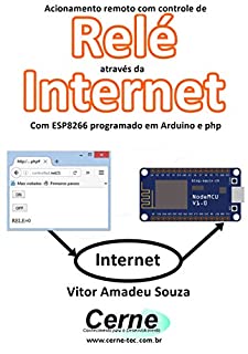 Acionamento remoto com controle de Relé Através da Internet Com ESP8266 programado em Arduino e php