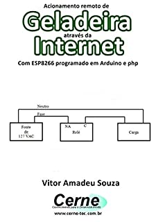 Acionamento remoto de Geladeira através da Internet Com ESP8266 programado em Arduino e php