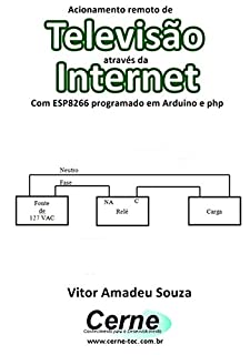 Livro Acionamento remoto de  Televisão através da Internet Com ESP8266 programado em Arduino e php