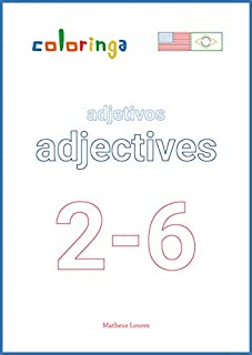 Livro Adjetivos em Inglês (2-6): Livros de Exercícios para Aprender Inglês em Casa - Coloringa