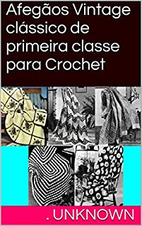 Livro Afegãos Vintage clássico de primeira classe para Crochet
