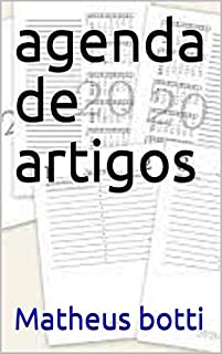 Livro agenda de artigos