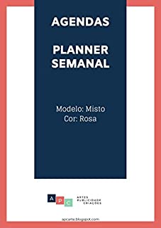 Livro Agenda / Planner Semanal: tema misto | cor rosa