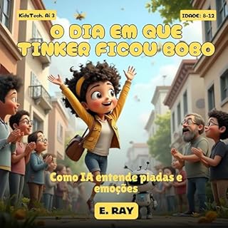 Livro AI FOR KIDS - O DIA EM QUE TINKER FICOU BOBO: Como IA entende piadas e emoções