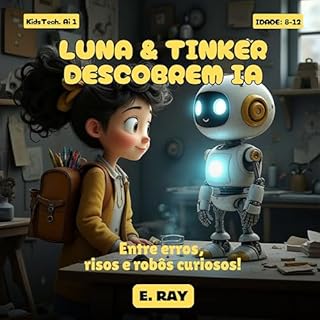Livro AI FOR KIDS - LUNA & TINKER DESCOBREM IA: Entre erros, risos e robôs curiosos!