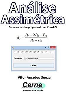 Livro Análise Assimétrica De uma amostra programado em Visual C#