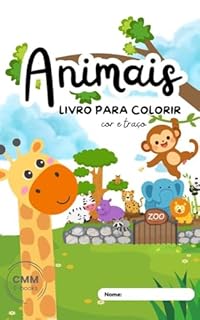 Livro Animais - Livro para colorir