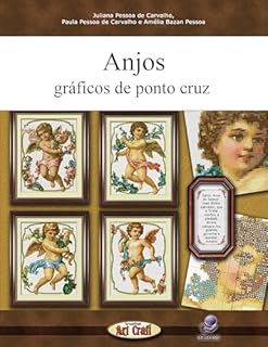 Livro Anjos gráficos de ponto cruz (gráficos de punto de cruz Livro 10)