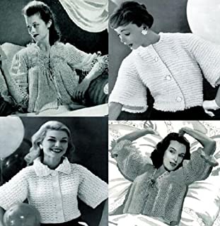 Livro Antigo moda Vintage casacos de Crochet