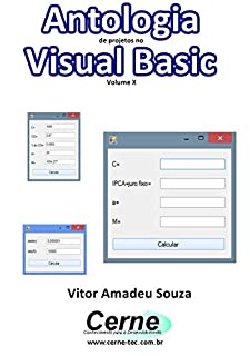 Livro Antologia de projetos no Visual Basic Volume X