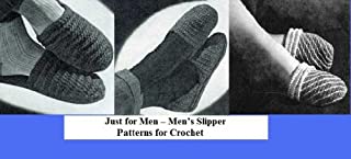 Livro Apenas para homens - padrões de chinelo masculino para crochê