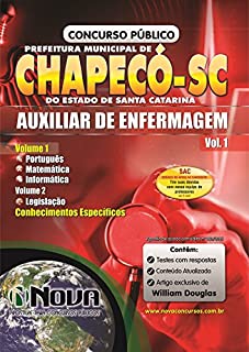 Livro Apostila Prefeitura de Chapecó - Auxiliar de Enfermagem