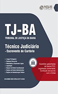 Livro Apostila TJ-BA 2023 - Técnico Judiciário - Escrevente de Cartório