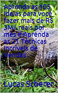 Livro Aprenda as 105 Ideias para você fazer mais de R$ 3Mil reais por mês e Aprenda as 21 Técnicas Incríveis de Vendas
