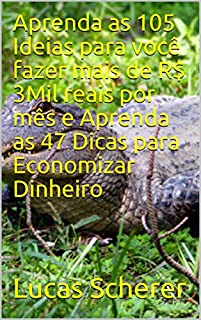 Aprenda as 105 Ideias para você fazer mais de R$ 3Mil reais por mês e Aprenda as 47 Dicas para Economizar Dinheiro