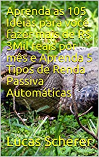 Aprenda as 105 Ideias para você fazer mais de R$ 3Mil reais por mês e Aprenda 5 Tipos de Renda Passiva Automáticas