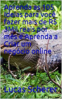 Livro Aprenda as 105 Ideias para você fazer mais de R$ 3Mil reais por mês e Aprenda a Criar um negócio online