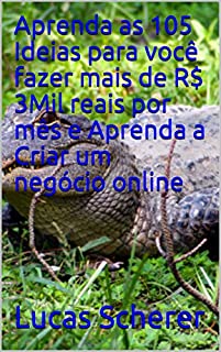 Aprenda as 105 Ideias para você fazer mais de R$ 3Mil reais por mês e Aprenda a Criar um negócio online