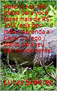 Livro Aprenda as 105 Ideias para você fazer mais de R$ 3Mil reais por mês e Aprenda a Gerar trafego diário para seu site rapidamente!