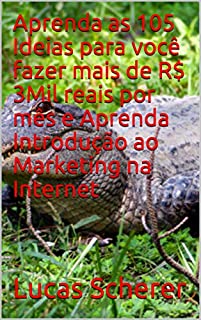 Livro Aprenda as 105 Ideias para você fazer mais de R$ 3Mil reais por mês e Aprenda Introdução ao Marketing na Internet