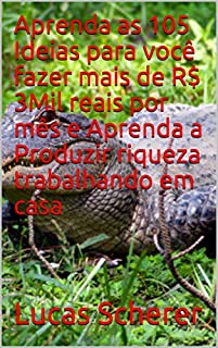 Aprenda as 105 Ideias para você fazer mais de R$ 3Mil reais por mês e Aprenda a Produzir riqueza trabalhando em casa