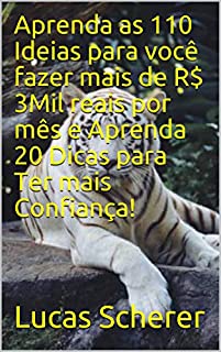 Livro Aprenda as 110 Ideias para você fazer mais de R$ 3Mil reais por mês e Aprenda 20 Dicas para Ter mais Confiança!