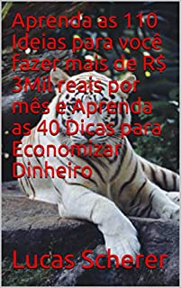 Aprenda as 110 Ideias para você fazer mais de R$ 3Mil reais por mês e Aprenda as 40 Dicas para Economizar Dinheiro