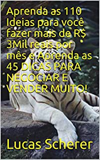 Aprenda as 110 Ideias para você fazer mais de R$ 3Mil reais por mês e Aprenda as 45 DICAS PARA NEGOCIAR E VENDER MUITO!