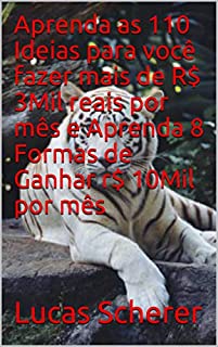 Livro Aprenda as 110 Ideias para você fazer mais de R$ 3Mil reais por mês e Aprenda 8 Formas de Ganhar r$ 10Mil por mês