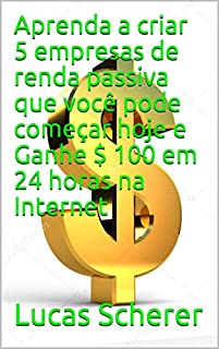 Livro Aprenda a criar 5 empresas de renda passiva que você pode começar hoje e Ganhe $ 100 em 24 horas na Internet