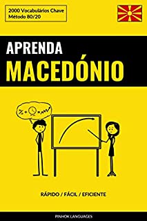 Livro Aprenda Macedónio - Rápido / Fácil / Eficiente: 2000 Vocabulários Chave