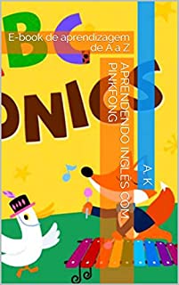 Livro aprendendo inglês com pinkfong: E-book de aprendizagem de A a Z