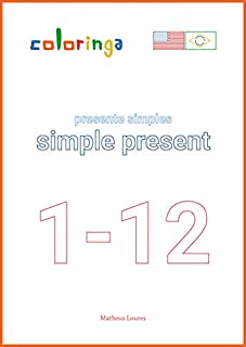 Livro Aprender Simple Present em Inglês (1-12): Livros de Exercícios para Aprender Inglês em Casa - Coloringa