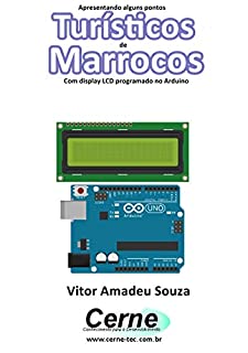 Livro Apresentando alguns pontos Turísticos de Marrocos Com display LCD programado no Arduino