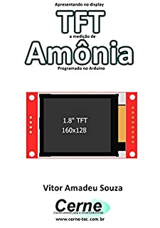 Apresentando no display TFT a medição de Amônia Programado no Arduino