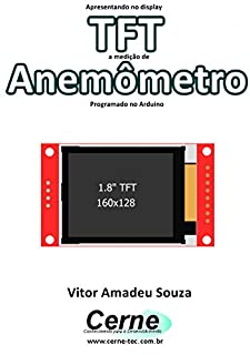 Livro Apresentando no display TFT a medição de Anemômetro