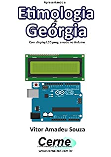 Livro Apresentando a Etimologia do Gabão Com display LCD programado no Arduino