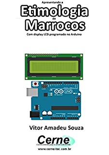 Livro Apresentando a Etimologia de Marrocos Com display LCD programado no Arduino