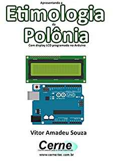 Livro Apresentando a Etimologia da Polônia Com display LCD programado no Arduino