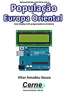 Apresentando uma lista com a População da Europa Oriental Com display LCD programado no Arduino