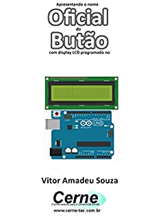 Livro Apresentando o nome  Oficial do Butão Com display LCD programado no Arduino