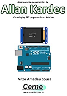 Livro Apresentando pensamentos de Allan Kardec Com display TFT programado no Arduino