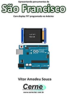 Livro Apresentando pensamentos de São Francisco Com display TFT programado no Arduino