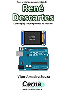 Livro Apresentando pensamentos de René Descartes Com display TFT programado no Arduino