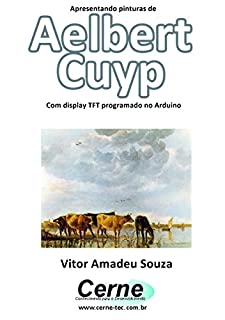 Livro Apresentando pinturas de Aelbert Cuyp Com display TFT programado no Arduino